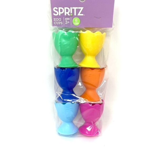 Target 6pc Rainbow Display Plastic Easter Egg Cups Spritz™ Decor Display - Picture 2 of 7